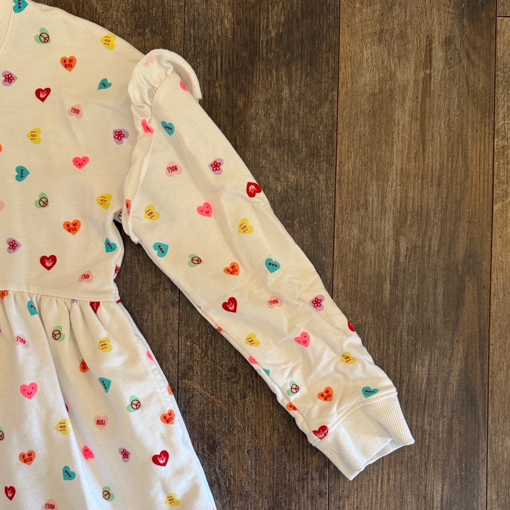 Cat & Jack Multicolor Heart Print Dress - Picture 6 of 11
